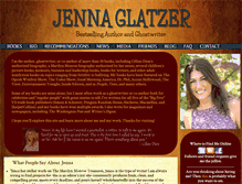 Tablet Screenshot of jennaglatzer.com